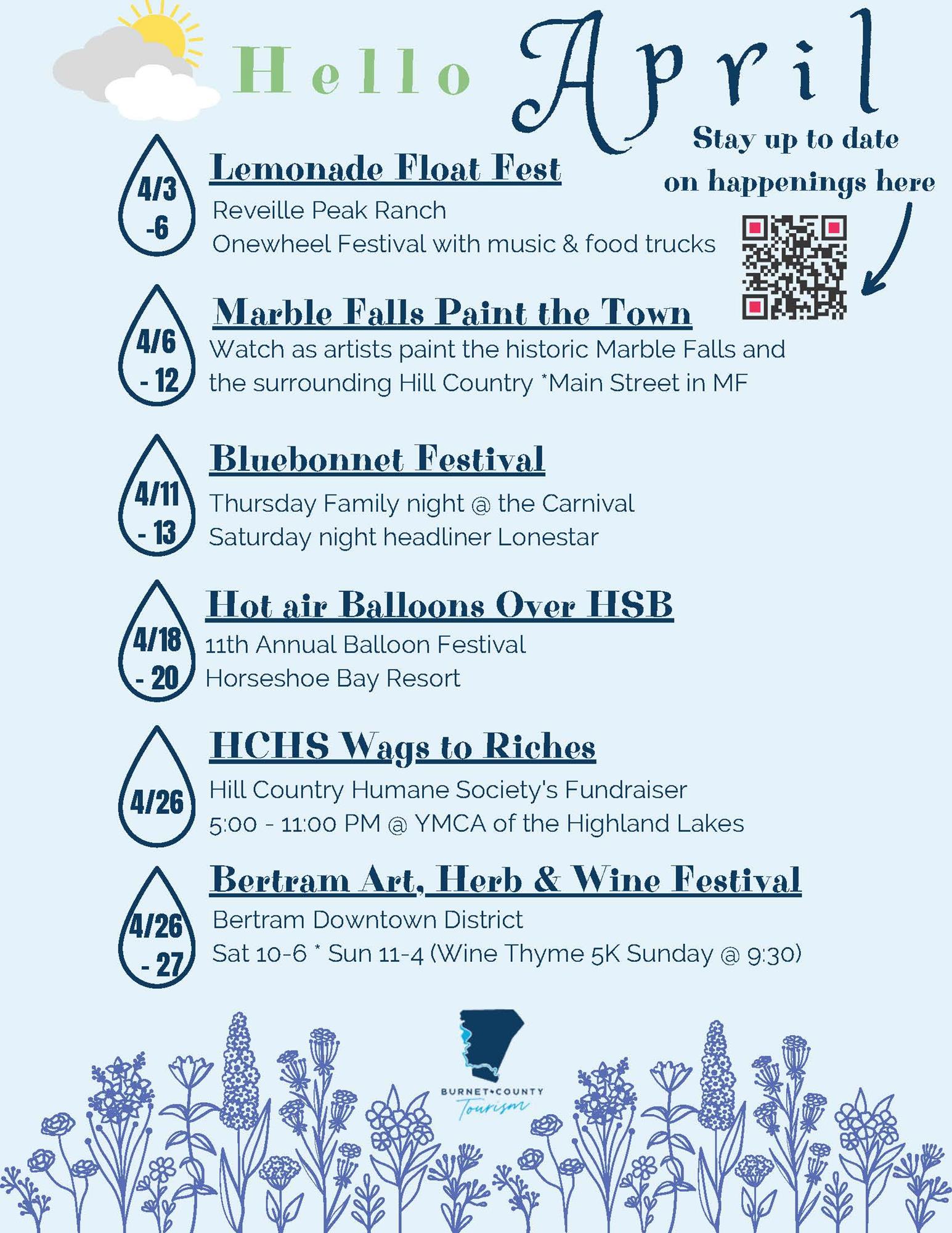 Clickable link to April events pdf flyer