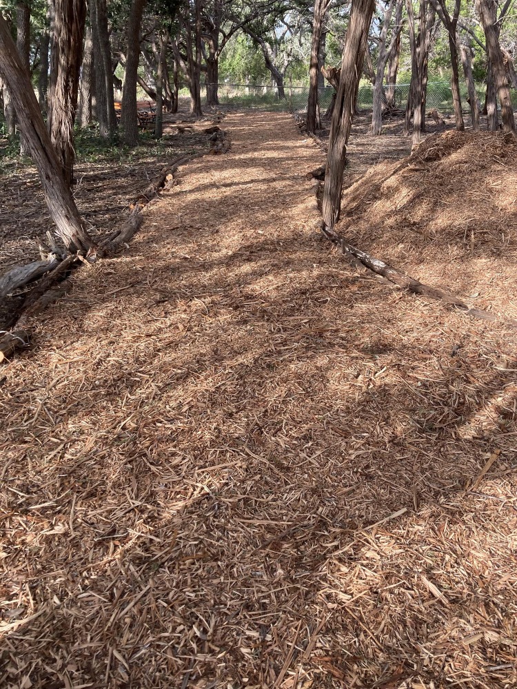 Mulched pathway