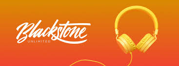 Blackstone Unlimited Logo with headphones